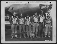 Capt. Boon And Crew Of The 573Rd Bomb Squadron, Pose Beside The Martin B-26 Marauder Of The 391St Bomb Group, England, 21 August 1944. - Page 1