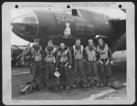 Lt. Dearing And Crew Of The 573Rd Bomb Squadron, Pose Beside The Martin B-26 Marauder 'Skeeter'.  391St Bomb Group, England, 13 August 1944. - Page 1
