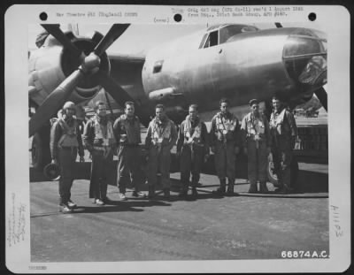 General > After Completing Their 100Th Mission Lt. Colonel Miller And Crew Pose Beside Their Martin B-26 Marauder.  391St Bomb Group, England, 20 June 1944.