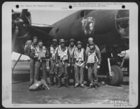Colonel Gerald E. Williams And Crew Of The 391St Bomb Group Stand Beside A Martin B-26 Marauder At Their Home Base In England, 20 June 1944.  Note The Group'S Insignia On Side Of The Plane. - Page 3