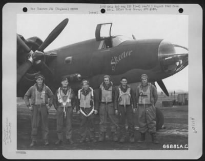 General > Crew Of The 391St Bomb Group Pose Beside The Martin B-26 Marauder 'Skeeter'.  England, 11 April 1944.