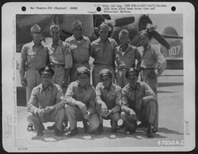 General > Lt. [Hugh B.] Johnson And Lead Crew Of The 303Rd Bomb Group.  England, 9 December 1944. [Note: Photo Actually Taken During Training At Drew Field, Tampa, Fl. Per Hugh B. Johnson, 4/26/90]