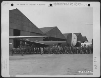 Thumbnail for General > Maintenance Men March To Work In Formation To A Maintenance Hangar Of The 2Nd Base Air Depot In Lancashire, England, 20 September 1944.