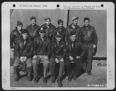 General > A Crew Of The 526Th Bomb Squadron, 379Th Bomb Group, Poses For The Photographer At An 8Th Air Force Base In England On 11 July 1944.
