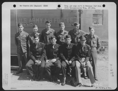 General > A Crew Of The 526Th Bomb Squadron, 379Th Bomb Group, Poses For The Photographer At An 8Th Air Force Base In England On 5 August 1944.