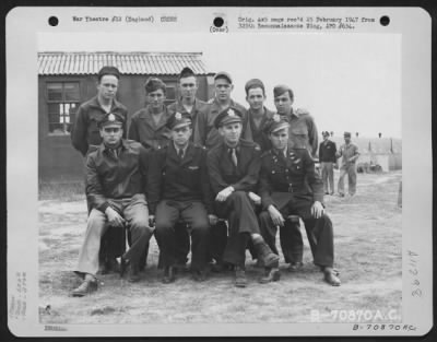 General > A Crew Of The 526Th Bomb Squadron, 379Th Bomb Group, Poses For The Photographer At An 8Th Air Force Base In England On 18 August 1944.