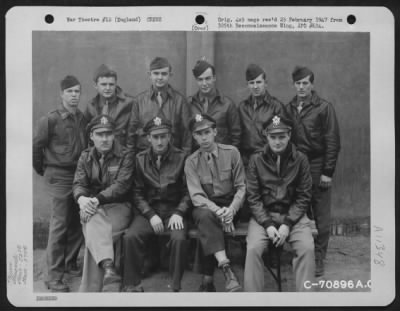 Thumbnail for General > Lt. Middleton And Crew Of The 527Th Bomb Squadron, 379Th Bomb Group Pose For The Photographer At An 8Th Air Force Base In England On 17 April 1944.