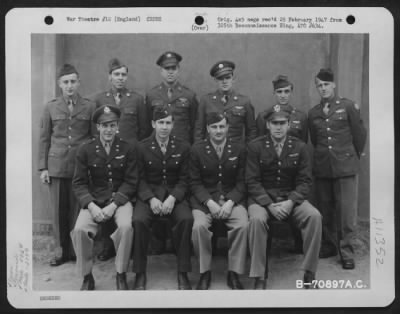 Thumbnail for General > Lt. Miller And Crew Of The 526Th Bomb Squadron, 379Th Bomb Group Pose For The Photographer At An 8Th Air Force Base In England On 29 April 1944.