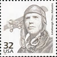 Lindbergh flies the Atlantic.gif