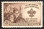 Thumbnail for Three Boy Scouts, badge, Statue of Liberty.gif