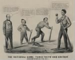 1860 presidential election as a baseball game; L to R Bell, Douglas, Breckinridge, and Lincoln.jpg