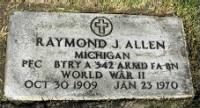 Thumbnail for RAYMOND J ALLEN HEADSTONE DETROIT MI.jpg