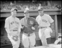 Tommy Henrich, manager Joe McCarthy and Lou Gehrig 1939.jpg