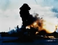 USS Arizona's forward magazines explode after bomb hit.jpg