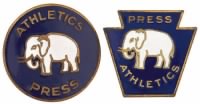 1929 and 1930 Philadelphia Athletics World Series Press Pins.jpeg