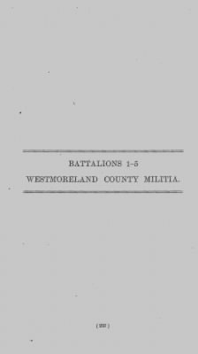 Thumbnail for Volume II > Battalions 1-5 Westmoreland County Militia.