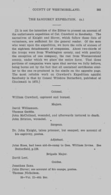 Volume II > Battalions Not Stated Westmoreland County Militia.