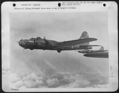 Boeing > Boeing B-17 "Flying ofrtress" Delta Rebel on way to target in Germany.
