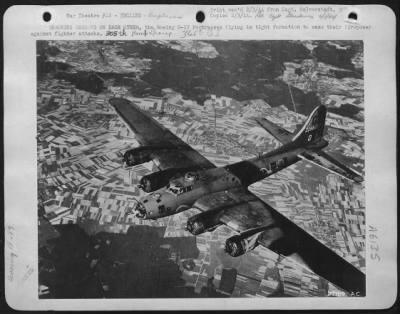 Boeing > THROWING SHADOWS ON EACH OTHER, the Boeing B-17 ofrtresses flying in tight formation to mass their firepower against fighter attacks. 305th Bomb Group.