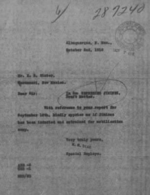 Old German Files, 1909-21 > Seferino Jiminez (#287240)