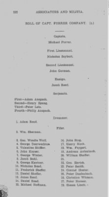 Volume V > Muster Rolls and Papers Relating to the Associators and Militia of the County of Berks.