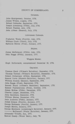 Volume VI > Muster Rolls Relating to the Associators and Militia of the County of Cumberland