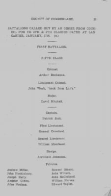 Volume VI > Muster Rolls Relating to the Associators and Militia of the County of Cumberland