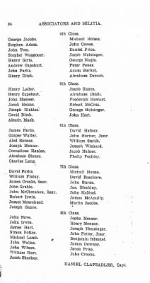 Volume VI > Muster Rolls Relating to the Associators and Militia of the County of Cumberland