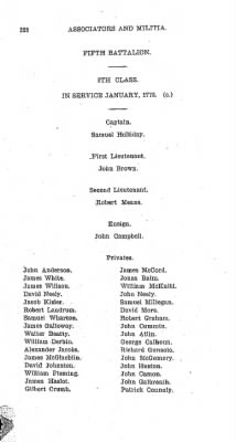 Volume VI > Muster Rolls Relating to the Associators and Militia of the County of Cumberland