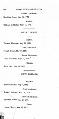 Volume VI > Muster Rolls Relating to the Associators and Militia of the County of Cumberland