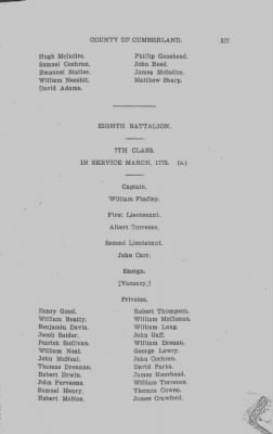 Volume VI > Muster Rolls Relating to the Associators and Militia of the County of Cumberland