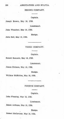 Volume VI > Muster Rolls Relating to the Associators and Militia of the County of Cumberland