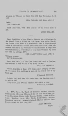 Volume VI > Muster Rolls Relating to the Associators and Militia of the County of Cumberland