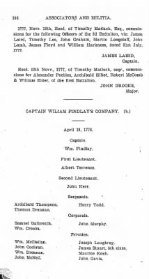 Volume VI > Muster Rolls Relating to the Associators and Militia of the County of Cumberland