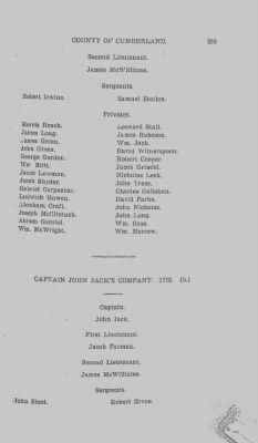 Volume VI > Muster Rolls Relating to the Associators and Militia of the County of Cumberland