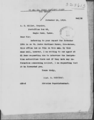 Old German Files, 1909-21 > Dr. Pedro Martinez Perez (#323613)