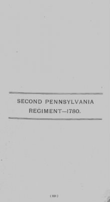 Volume II > Second Pennsylvania Regiment-1780.