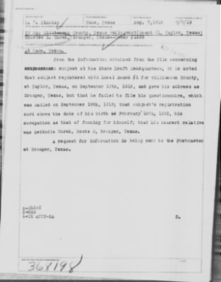 Old German Files, 1909-21 > Charles L. Marek (#368198)