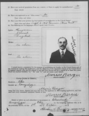 Old German Files, 1909-21 > Morris Berger (#8000-348437)