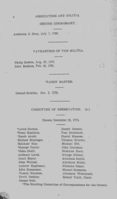 Volume VIII > Muster Rolls Relating to the Associators and Militia of the County of Northampton.