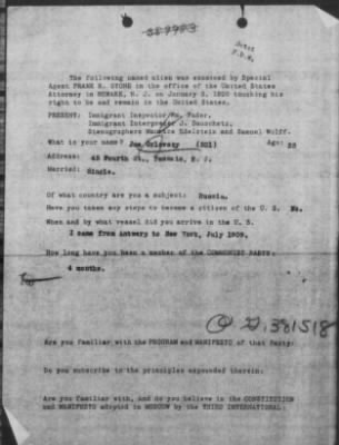 Old German Files, 1909-21 > Joseph Orlovsky (#8000-381518)