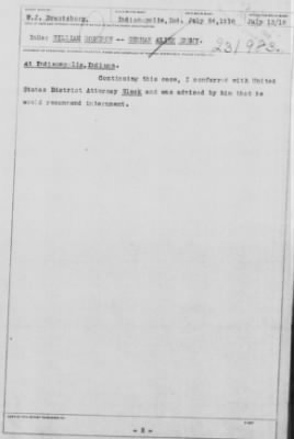 Old German Files, 1909-21 > William Rosenow (#8000-231983)