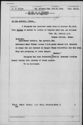 Old German Files, 1909-21 > G. W. Roberts (#304562)