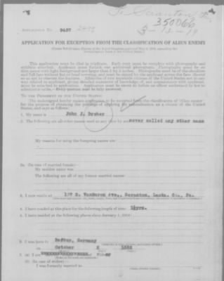 Old German Files, 1909-21 > John J. Dreher (#350066)