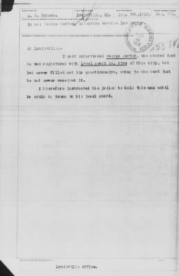 Old German Files, 1909-21 > George Carter (#255848)