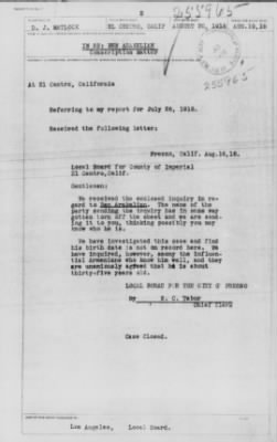 Old German Files, 1909-21 > Ben Arakelian (#255965)