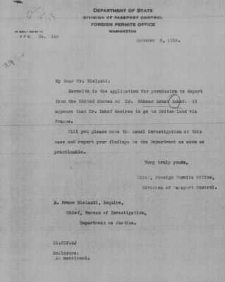 Old German Files, 1909-21 > Dr. Ernst Othmar Imhof (#298122)