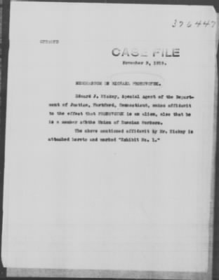 Old German Files, 1909-21 > Michael Prohorckuz (#376447)