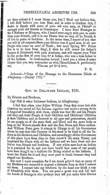 Volume I > Pennsylvania Archives 1731