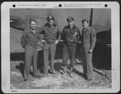 General > Lt. Stillings And Crew Of The 410Th Bomb Group Pose Beside The Douglas A-20 Havoc At A 9Th Air Force Base In France.  24 April 1945.